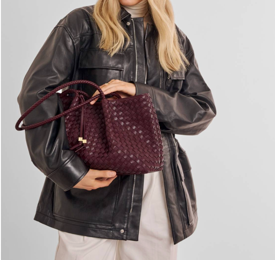 Nova Hand Woven Small Shoulder Tote