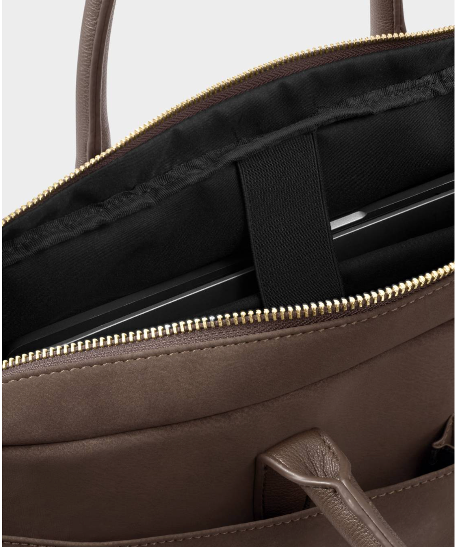 Suedette City Laptop Bag