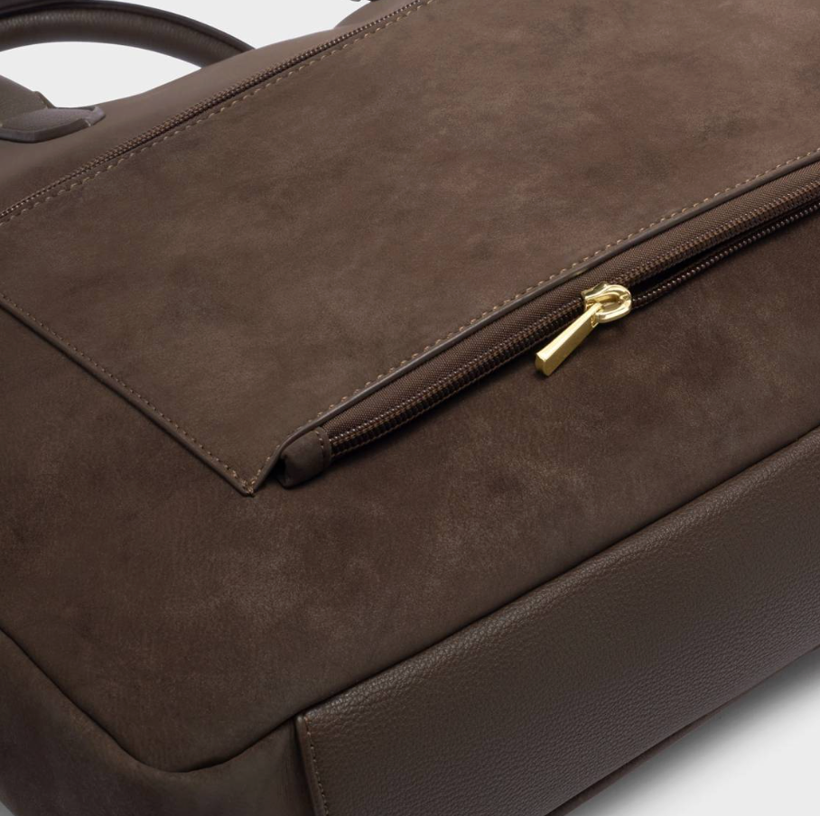 Suedette City Laptop Bag
