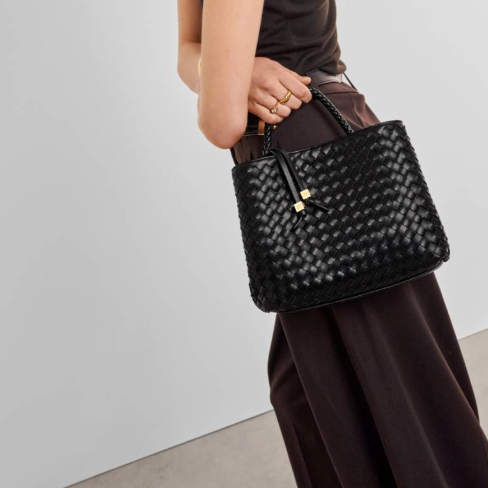 Nova Hand Woven Top Handle Bag