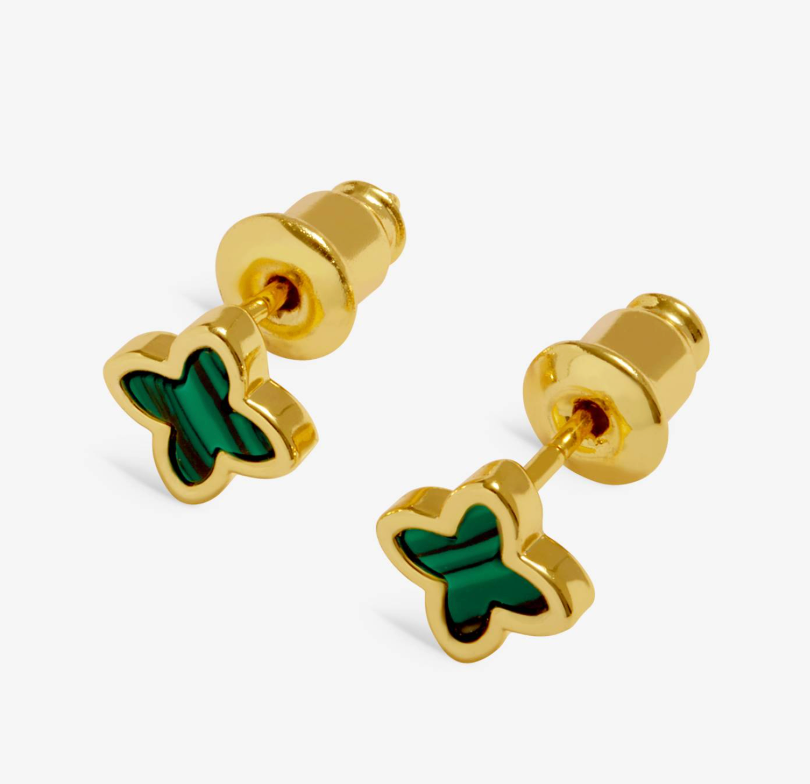 Green Clover Earrings