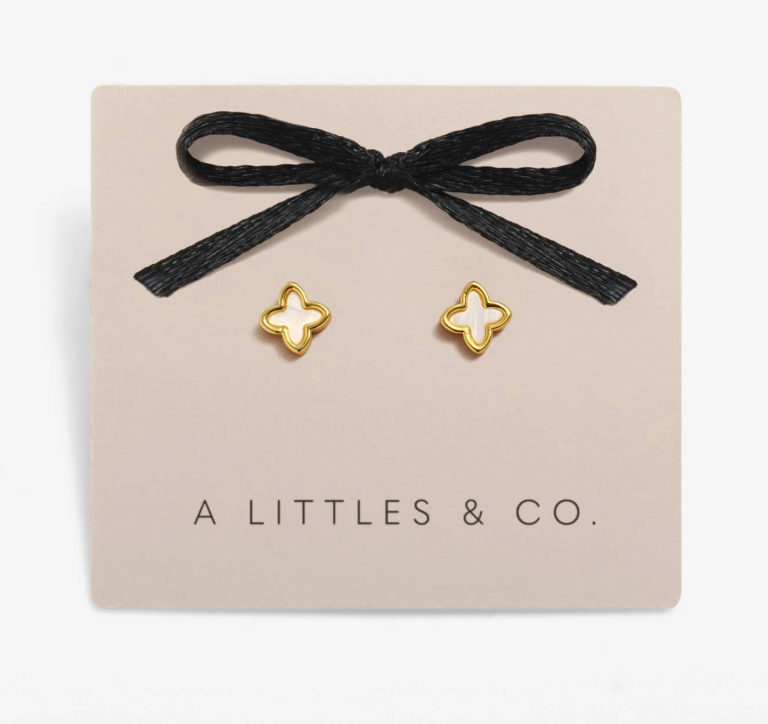 Mother of Pearl Clover Earrings