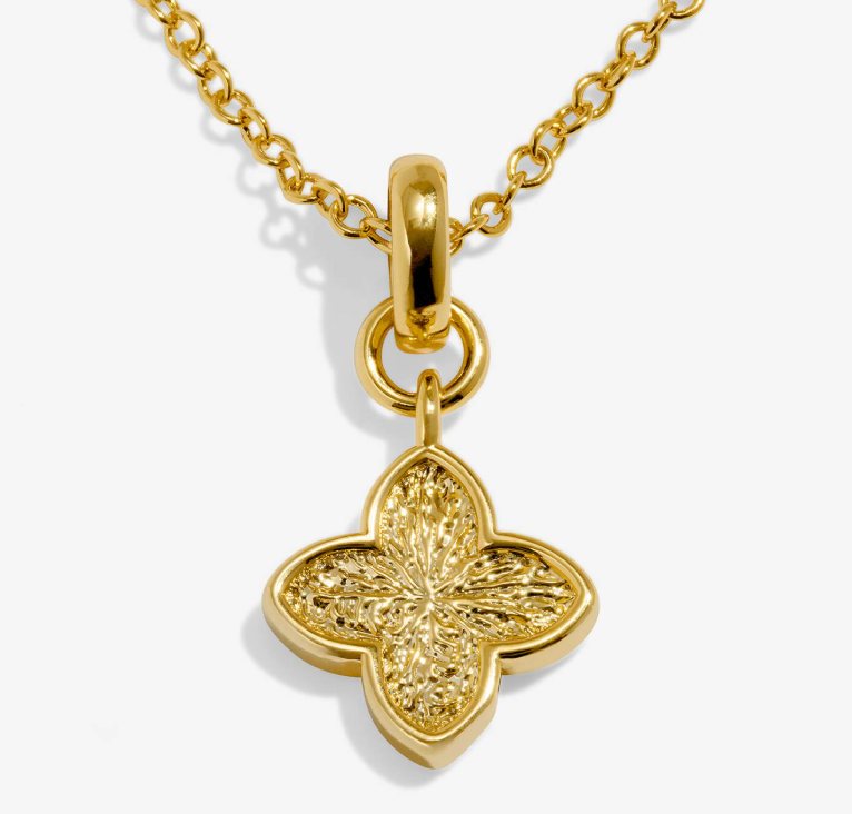 Signature Clover Collection Textured Clover Bracelet In Gold-Tone Plating