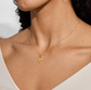 Signature Clover Collection Textured Clover Necklace In Gold-Tone Plating