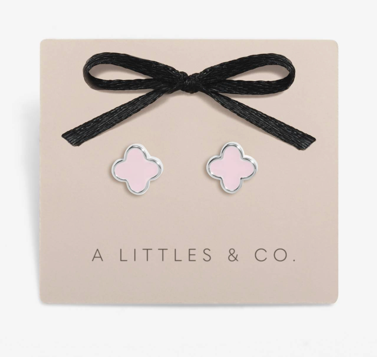 Pink Clover Earrings