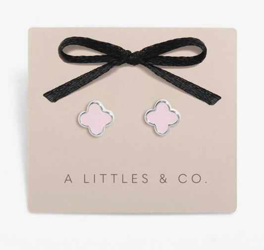 Pink Clover Earrings