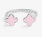 Signature Clover Collection Pink Clover Ring In Silver Plating