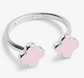 Signature Clover Collection Pink Clover Ring In Silver Plating
