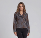 Burnout Velvet Denim Moto Jacket