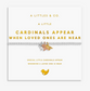 Cardinals Appear When Loved Ones Are Near Charm