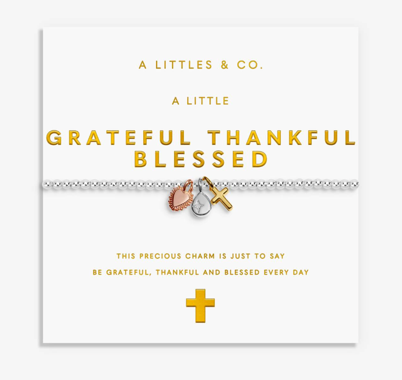 Grateful Thankful Blessed Charm