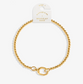 3mm Stretch Charm bracelet - gold