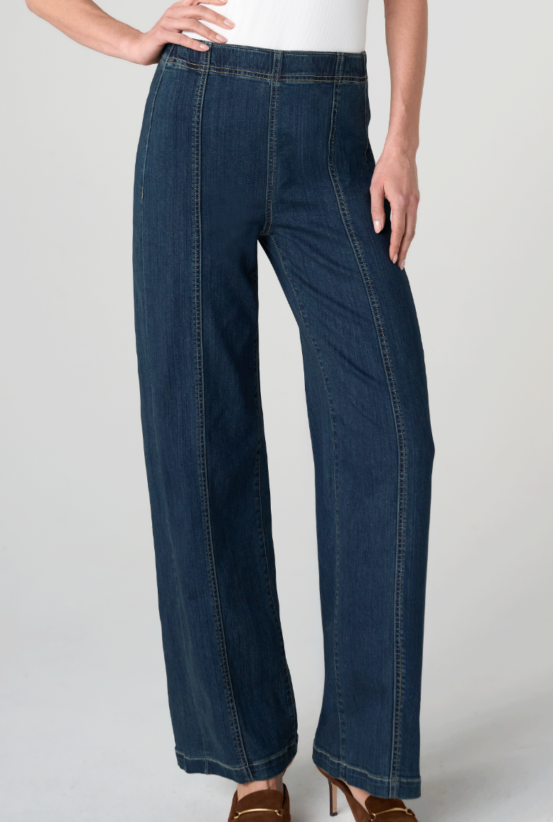 Hr Pull-On Wide Leg W/ Seam Detail 32' Ins