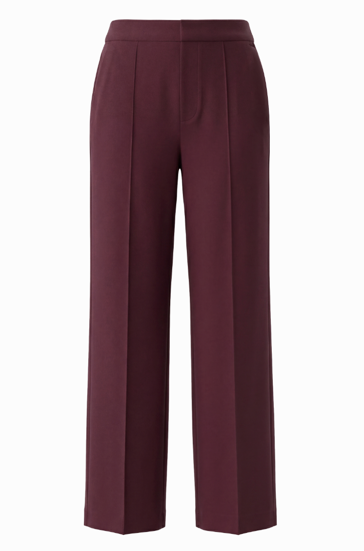 Kayla Pull On Wide Leg Trouser 31 Ins - oxblood