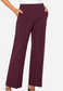 Kayla Pull On Wide Leg Trouser 31 Ins - oxblood