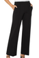 Kayla Pull On Wide Leg Trouser 31 Ins - Black