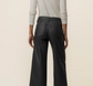 Meg Coated Zip Pocket Wide Leg