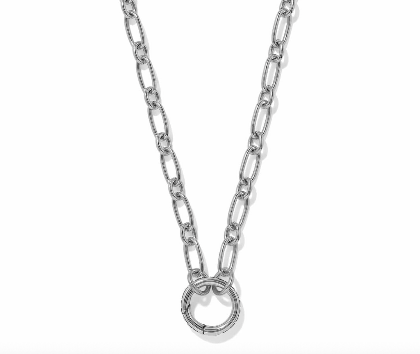 Isadora Dot Link Open Charm Ring Necklace