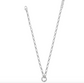 Isadora Dot Link Open Charm Ring Necklace