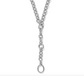 Luxe Y Shape Open Charm Ring Necklace