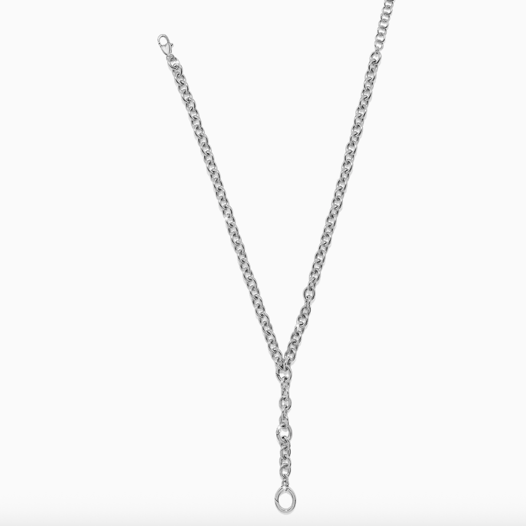 Luxe Y Shape Open Charm Ring Necklace