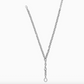 Luxe Y Shape Open Charm Ring Necklace