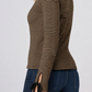 Long Sleeve V-Neck Knit Top W/ Ties