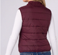 Sleeveless Reversible Zip Front Quilted Sweater Vest