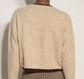 Apricot Contrast Layered Sweater