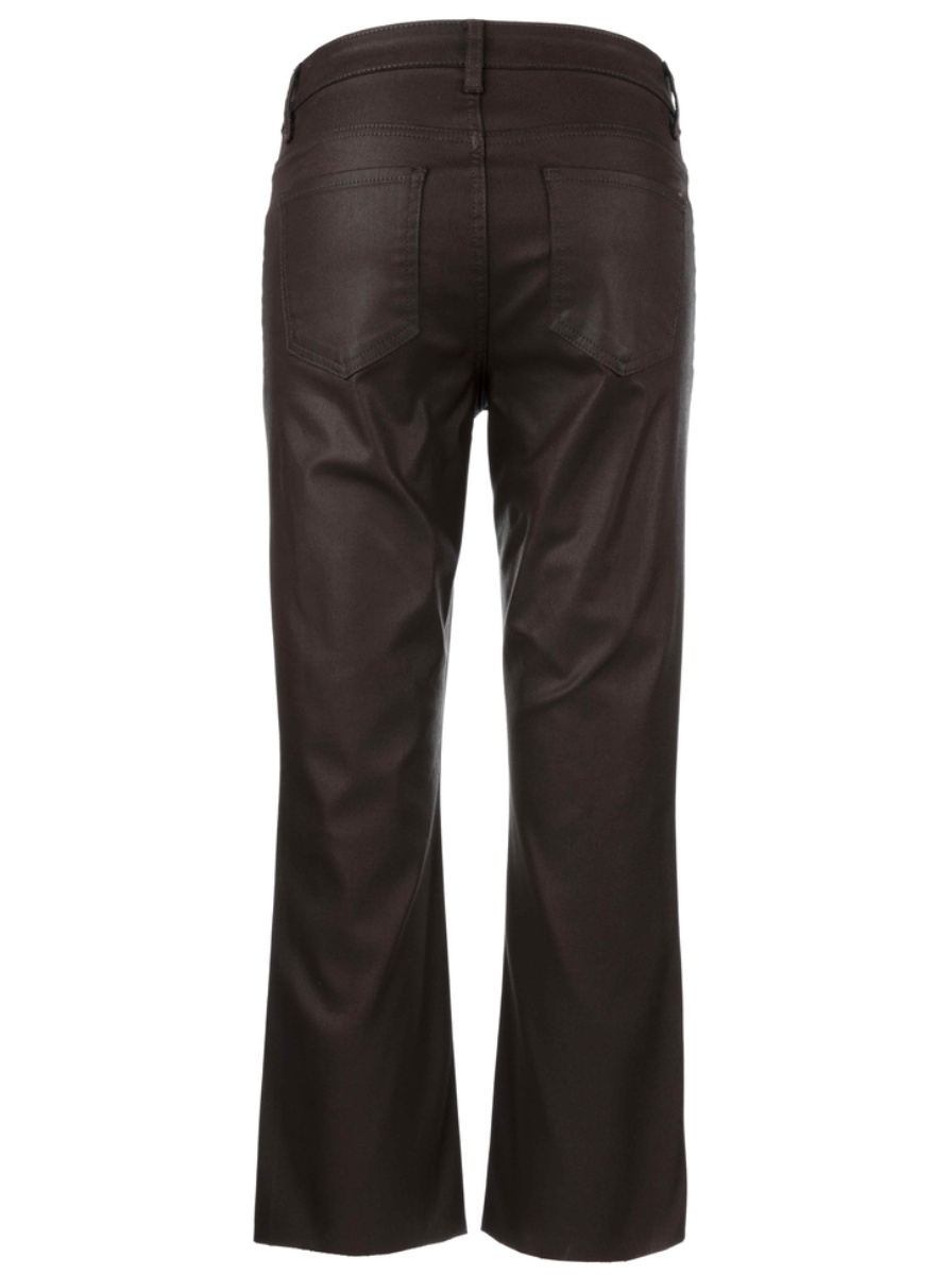 KUT from the Kloth Kelsey High Rise Ankle Flare Jeans - Chocolate coated