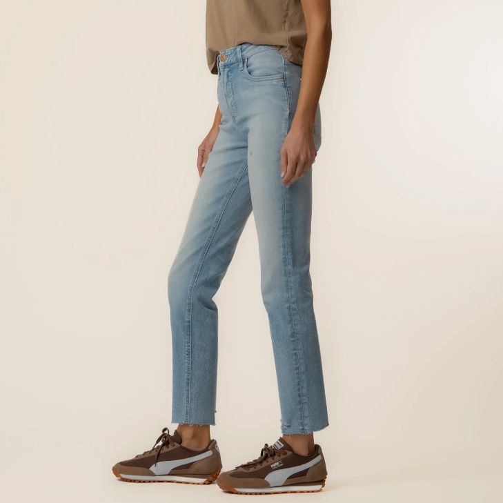Kut from the Kloth Rachael High Rise Mom Jean with Raw Hem