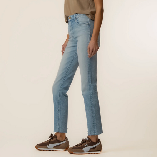 Kut from the Kloth Rachael High Rise Mom Jean with Raw Hem