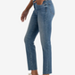 Kut from the Kloth Reese High Rise Fab Ab Ankle Straight Jean with Raw Hem