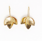 Brass Sasha Layered Flower Threader Earrings