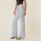 Stella High Rise Fab Ab Flare Wide Hem-Optic White