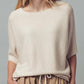 Relaxed Dolman Sleeve Knit Sweater Top
