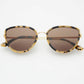 Luna Acetate Womens Cat Eye Sunglasses : Milky Tortoise