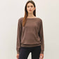 Dolman Sleeve Fine Gauge Boatneck Sweater
