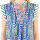 Short Sleeve Floral Pattern V-Neck Top