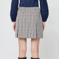 Plaid A-line Mini Skirt