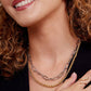 Layered Paperclip and Rolo Chain Short Necklace