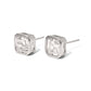 Bezel Diamond Stud Earrings - WATERPROOF