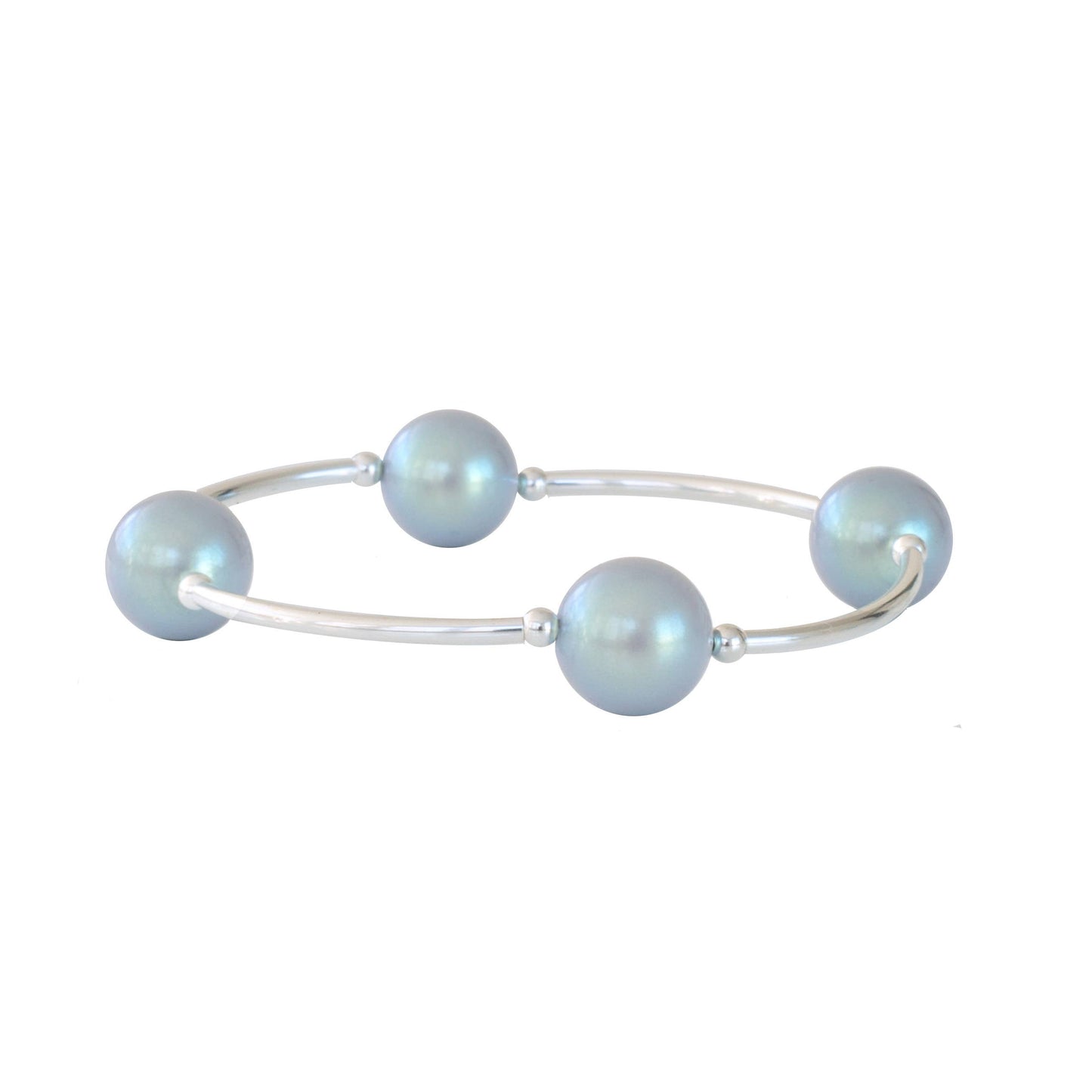 12mm Shimmer Gray Pearl Blessing Bracelet