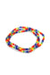 3 Row Glass Beads Bracelet in Rock Candy