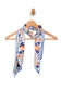 Blue Leafy Double Sided Scarf