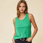 Sleeveless Scoop Neck Bias Woven Top