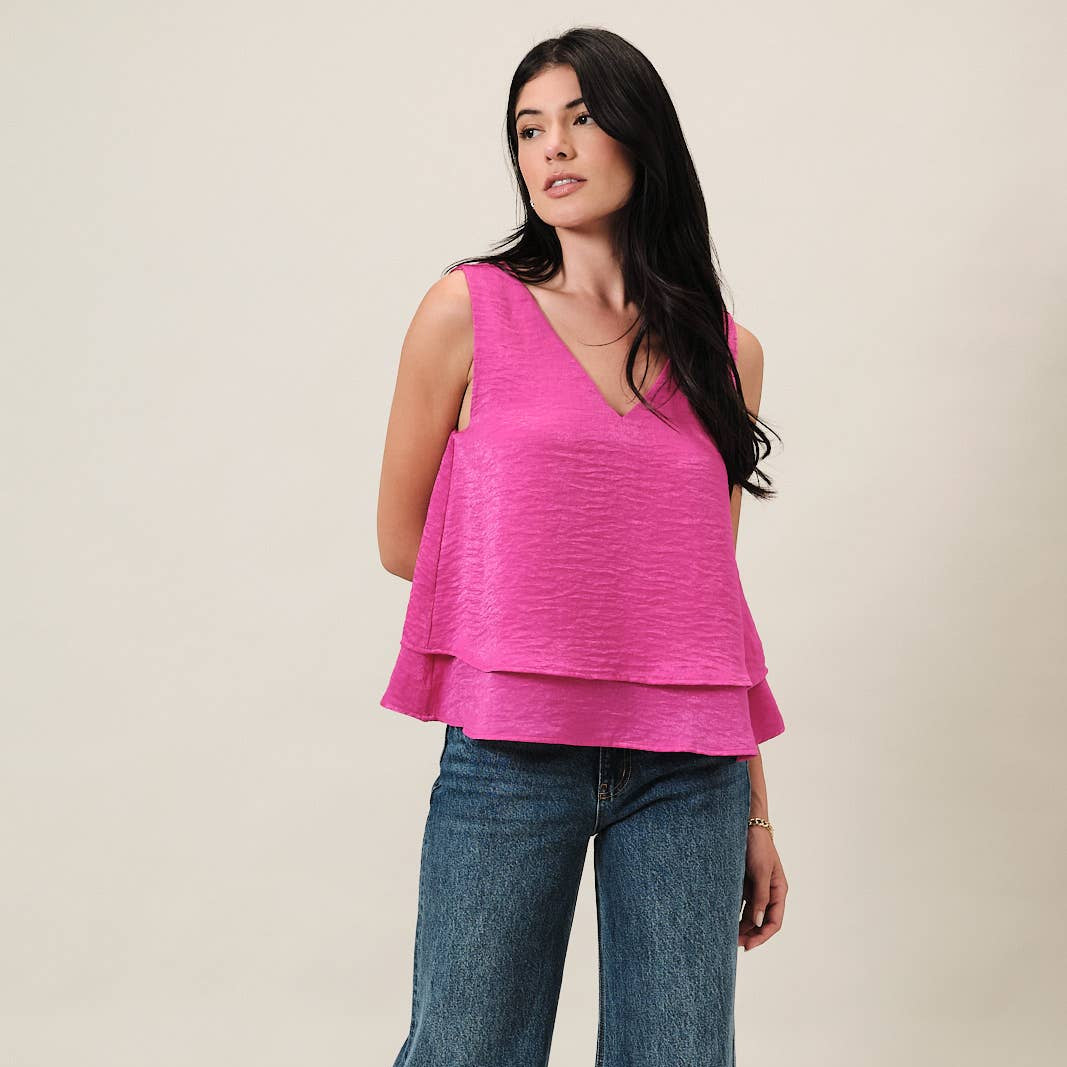 Sleeveless Tie Back Top