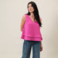 Sleeveless Tie Back Top