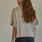 Knit Sweater Lurex Detailed Sleeve Top