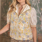 Reversible Zip Up Sleeveless Quilted Vest